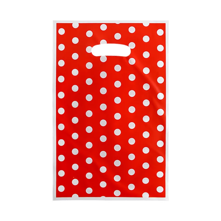 thumbnail image 1 of 10-50 bolsas de regalo impresas con lunares, bolsas de plástico para dulces, bolsas de botín para fiestas infantiles, suministros de decoración para fiestas de cumpleaños de niños y niñas, 1 of 5