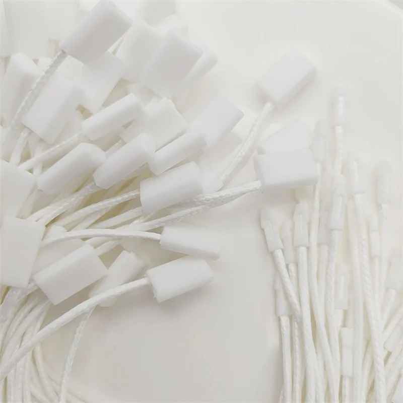 

Высококачественные веревки для одежды 5000 шт./лот, черные и белые застежки-петли для фиксации этикеток, застежки для игрушек, сумок, шнуров, полиэфирных подвесок для планшетов