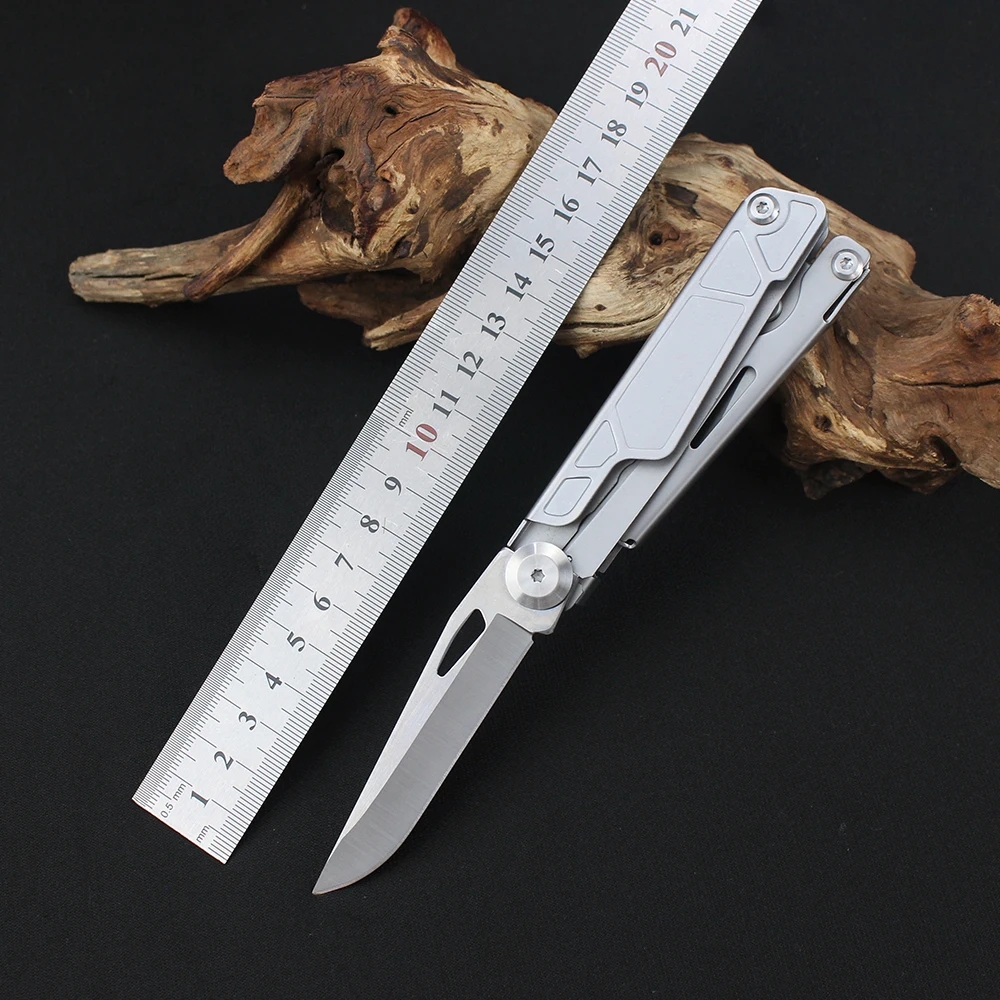 Multifunctional Pocket Folding Knife Scissors Screwdriver Stainless Steel Outdoor Camping Fishing Scissors Knives EDC Multi Tool 3