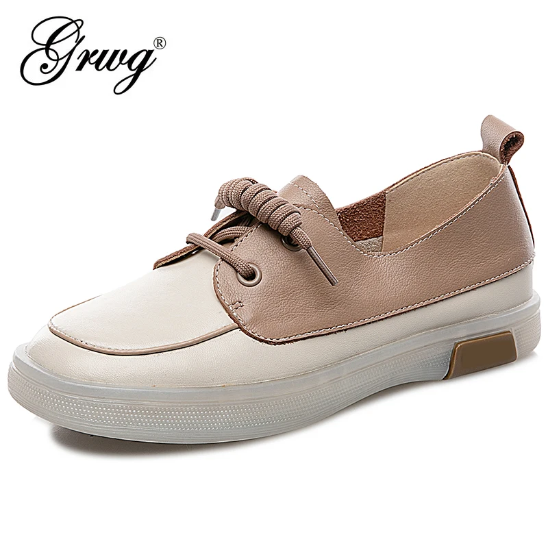 

Women Sneakers Genuine Leather Running Shoes Slip On Breathable Walking Shoes Leisure Outdoor Women Shoes Zapatillas De Deporte