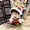 20cm baby clothes, 20cm cotton doll clothes, New Year clothes, flag drum dragon dong sets, doll clothes 6