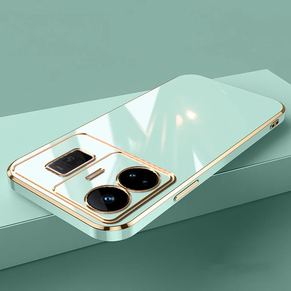 Luxury Shockproof Plating Phone Case - Square Design and Enhanced Protection
