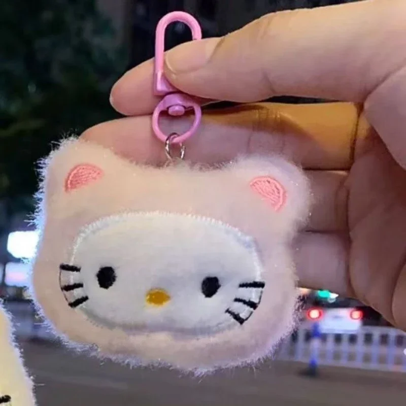 

Cute Hellos Kittys Plush Anime Doll Keychain Stuffed Soft Key Ring Cartoon Backpack Beautiful Pendant Toy Holiday Gift for Girl