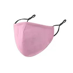 Unisex Reusable Solid Color Winter Face Mask for Warmth and Wind Protection (Pink)