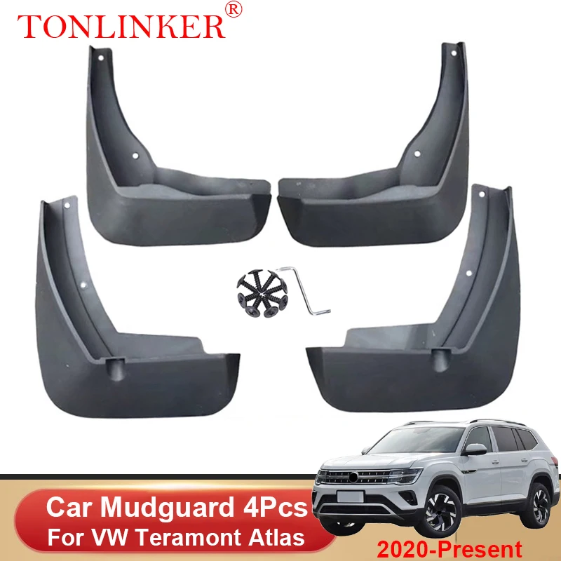 Car Mudguard For Volkswagen VW Teramont Atlas 2020-Present Front Rear Mudguards Splash Guards Fender Mudflaps 4Pcs Accessories
