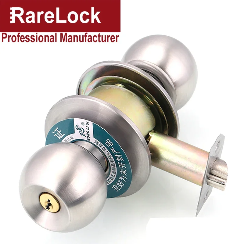 Handle Door Lock with Spring Bolt for Bathroom Bedroom Office Women Bag Shop Wooden Door Hardware Rarelock H