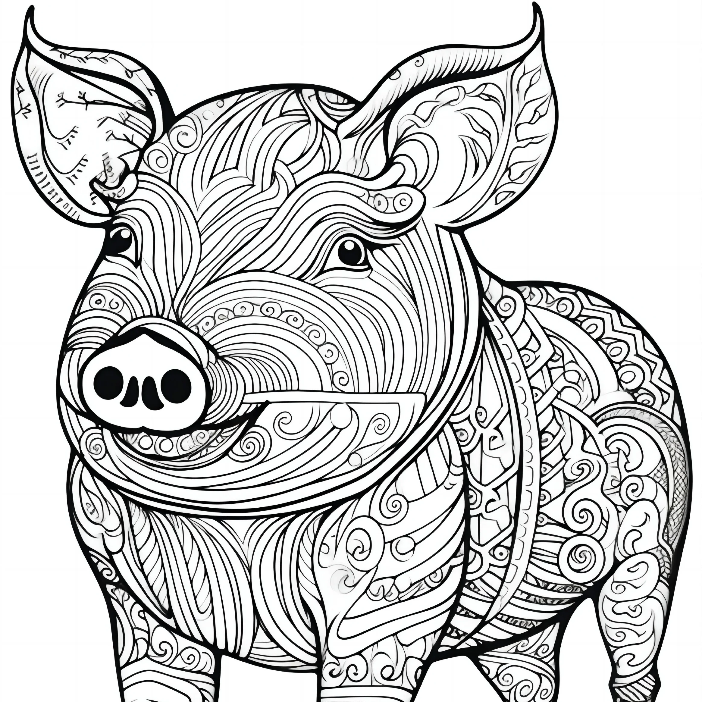 Mandala Animal Drawing Pad Creative Imagination and Realistic Doodles Adult Picture Book 5