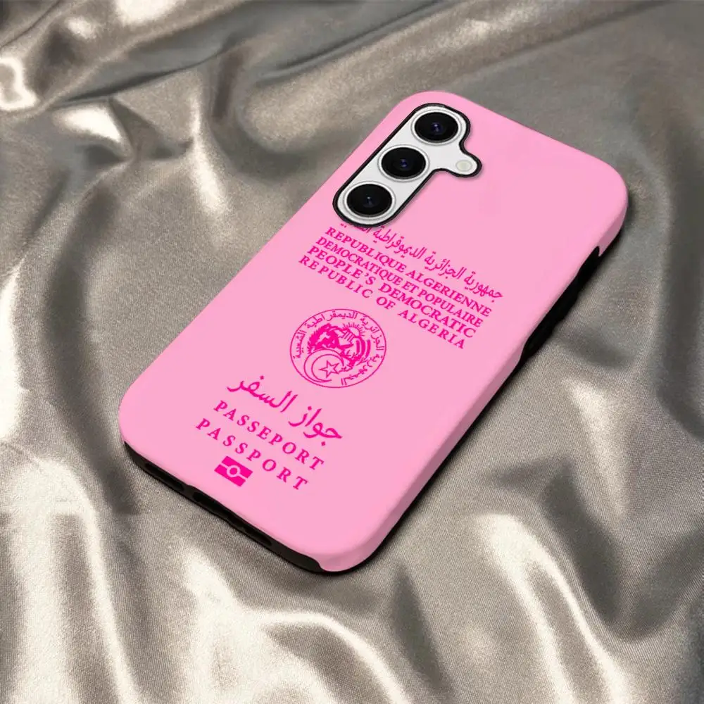 Algeria Passport Design Glossy Hard Phone Case