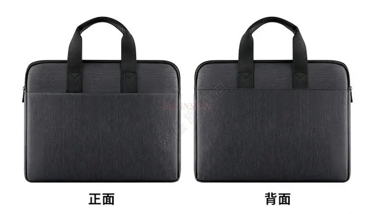 1pcs 핸드백 방수 캔버스 옥스포드 천 보관 서류 가방 대용량 회의 계약 지퍼 다층 문서 가방