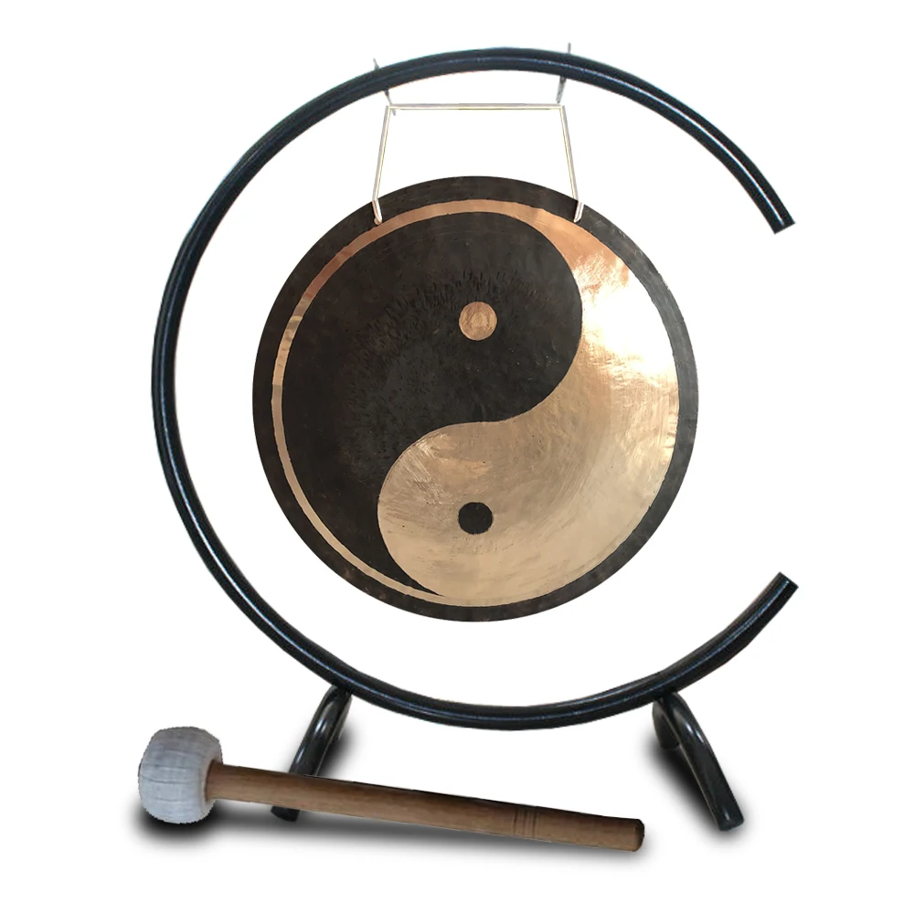 Arborea 20''/ 50CM Wind Gong with C-type Gong Stand Chinese Feng Best Gifts for Sound Therapy and Meditation