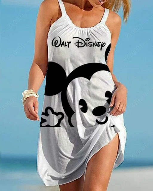 Disney-Robe d'été élégante pour femme, vêtements grande taille, robes de soirée, 7XL, 8XL, 9XL, 2024 9