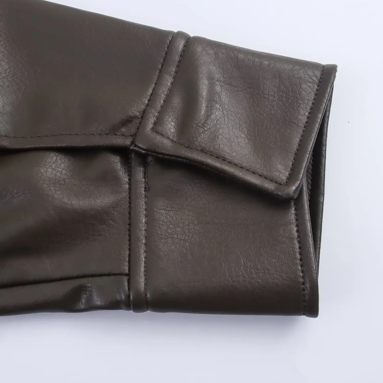 Women Loose casual Leather Jackets Female Turn-Down Collar Pocket With Belt Coat Lady Autumn Winter Elegant Outwear Streetwear