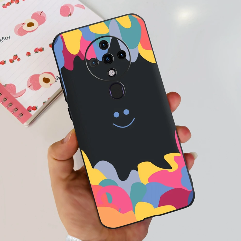 Cute Fashion Painted Soft Silicone Phone Case with Bumper 6.8