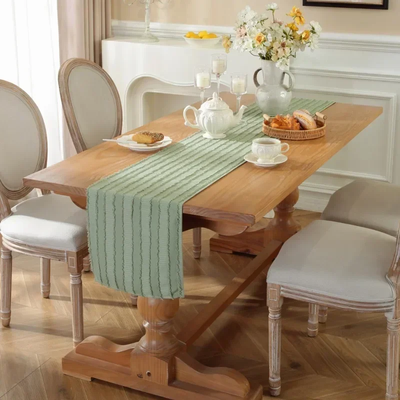 

New Style Thickened Sheared Table Flag Wedding Party Desktop Decoration Strip Simple Rectangular Table Cloth for Coffee Table