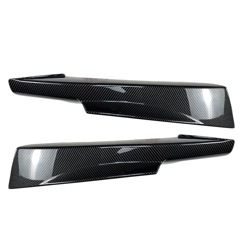 

1 Pair Front Bumper Side Splitter Cover Fit For BMW 3 Series E90 E91 M-Tech LCI 2009-2012 Black Carbon Fiber Style PP Plastic