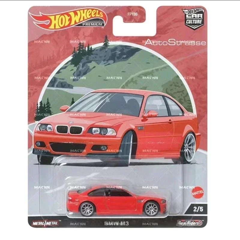 오리지널 핫 휠 프리미엄 자동차 문화 Autostrasse 차량 1/64 다이캐스트 메르세데스 벤츠 람보르기니 알파인 어린이 장난감 소년 용