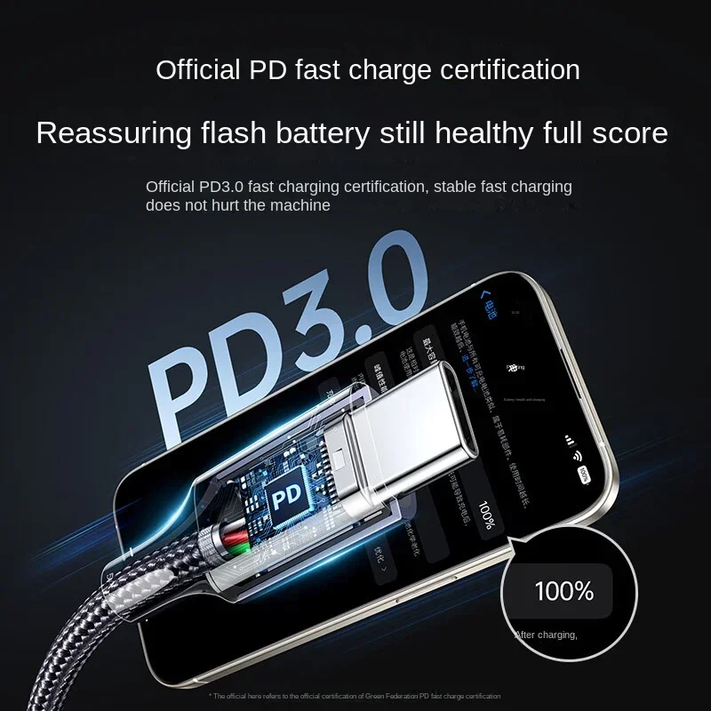 UGREEN Spring-Type USB-C to USB-C Fast Charging Cable - PD60W