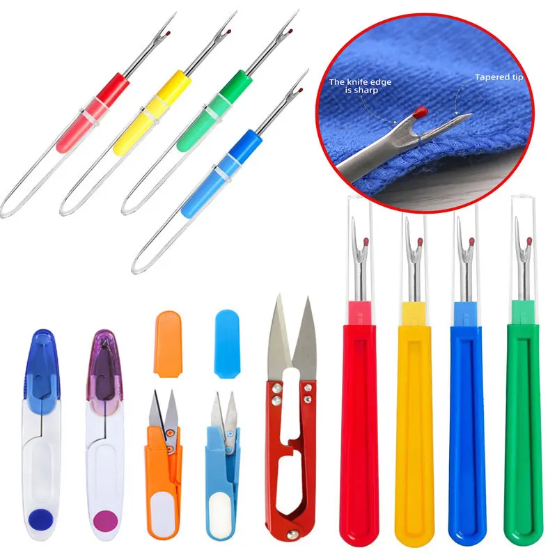 2/3/4Pcs Seam Sewing Ripper Thread Remover Kit Handy Stitch Ripper Sewing  Tools for Opening Seams and Hems