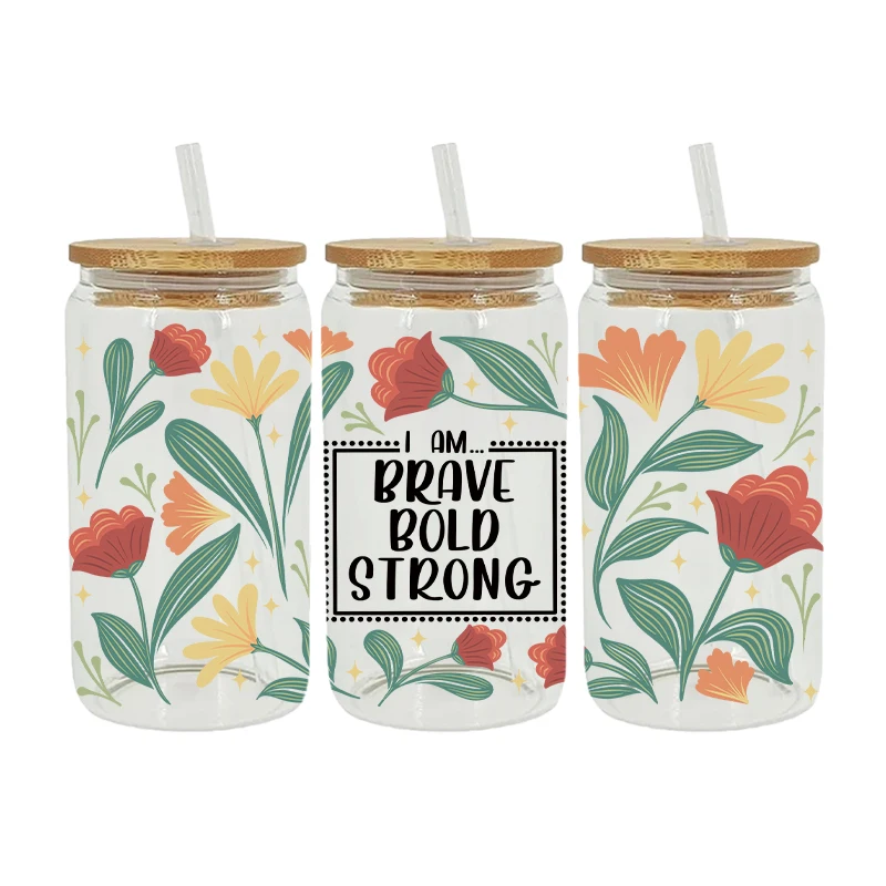 UV DTF Transfer Sticker Teacher For The 16oz Libbey Glasses Wraps Bottles Cup Can DIY Waterproof Decals D27295