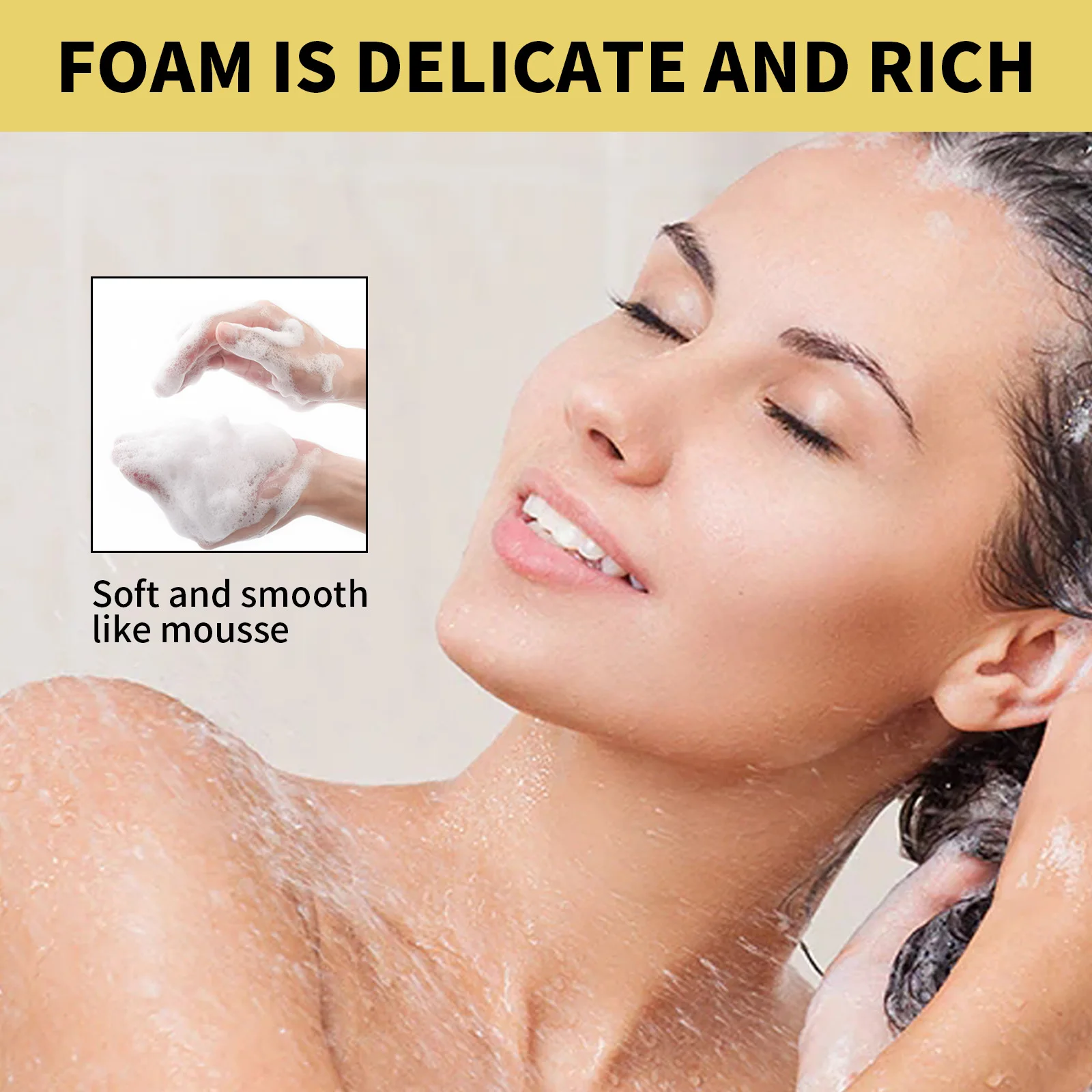 Ginger Hair Growth Shampoo Hair Thickener Fluffy Smoothing Scalp Repair Dry Anti Itching Dandruff Frizz Anti Hair Loss Shampoo 3