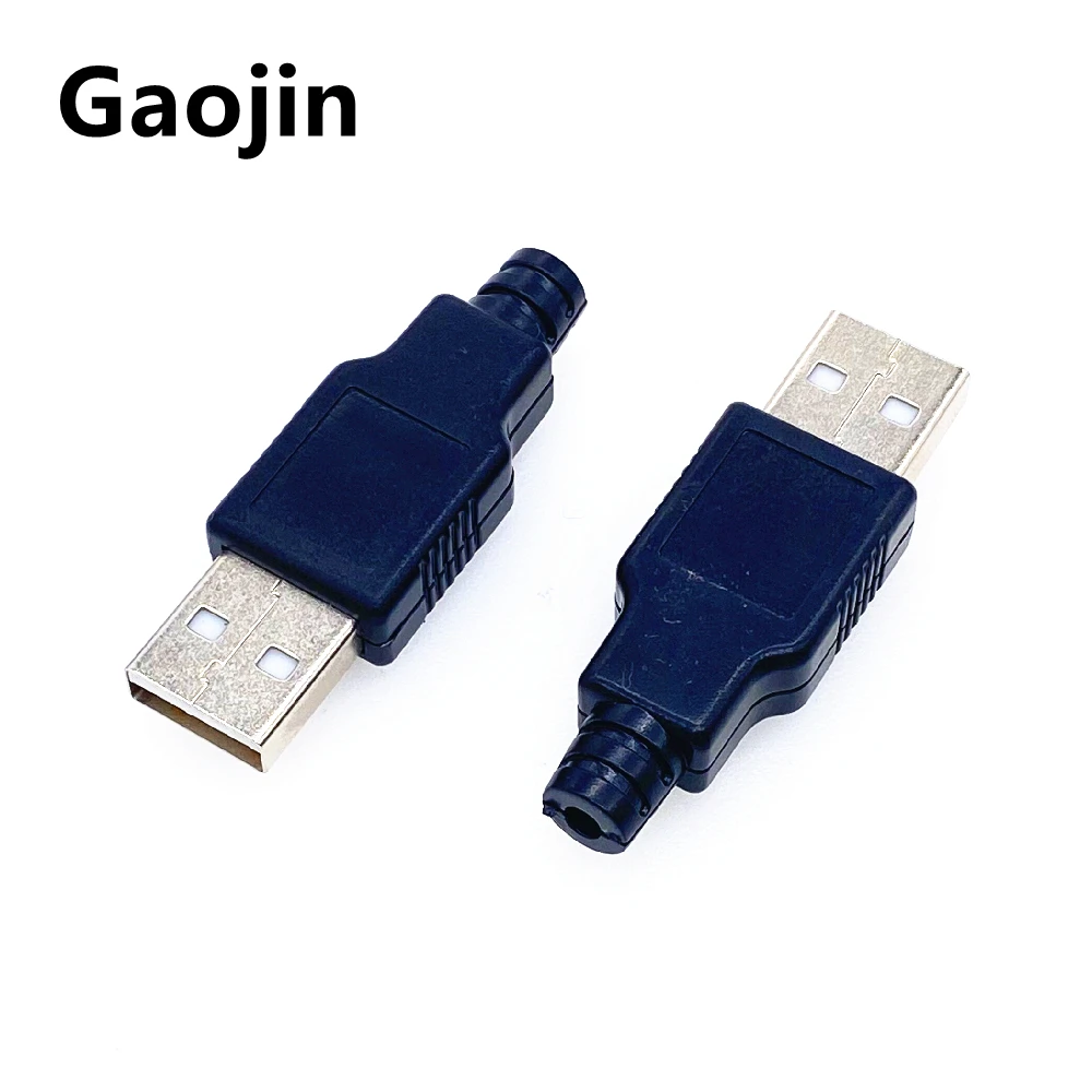 1 Sets DIY USB 2.0 Connector Plug A Type Male 4 Pin Assembly Adapter