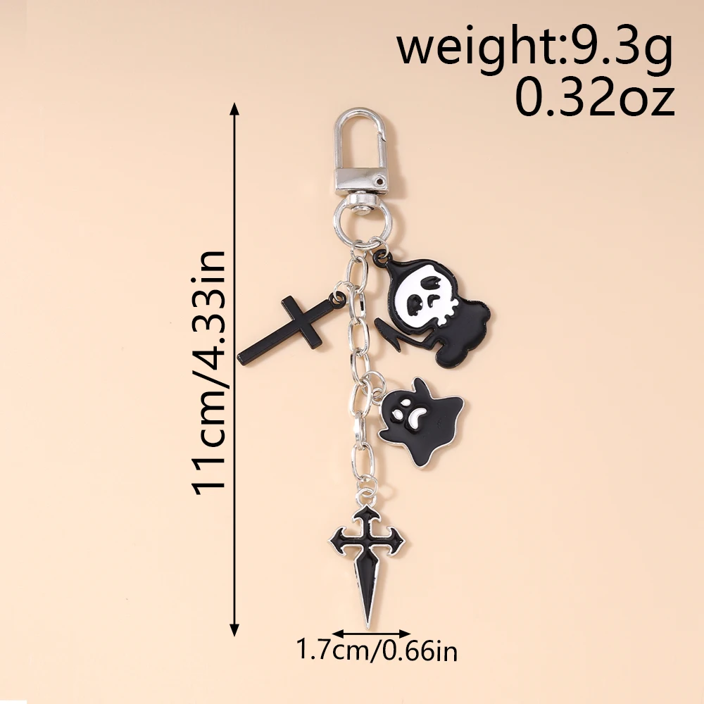 Portachiavi catenella Neo Gothic e Dark in stile Halloween (anno 2026) 17 Portachiavi catenella Neo Gothic e Dark in stile Halloween (anno 2026) - immagine 13