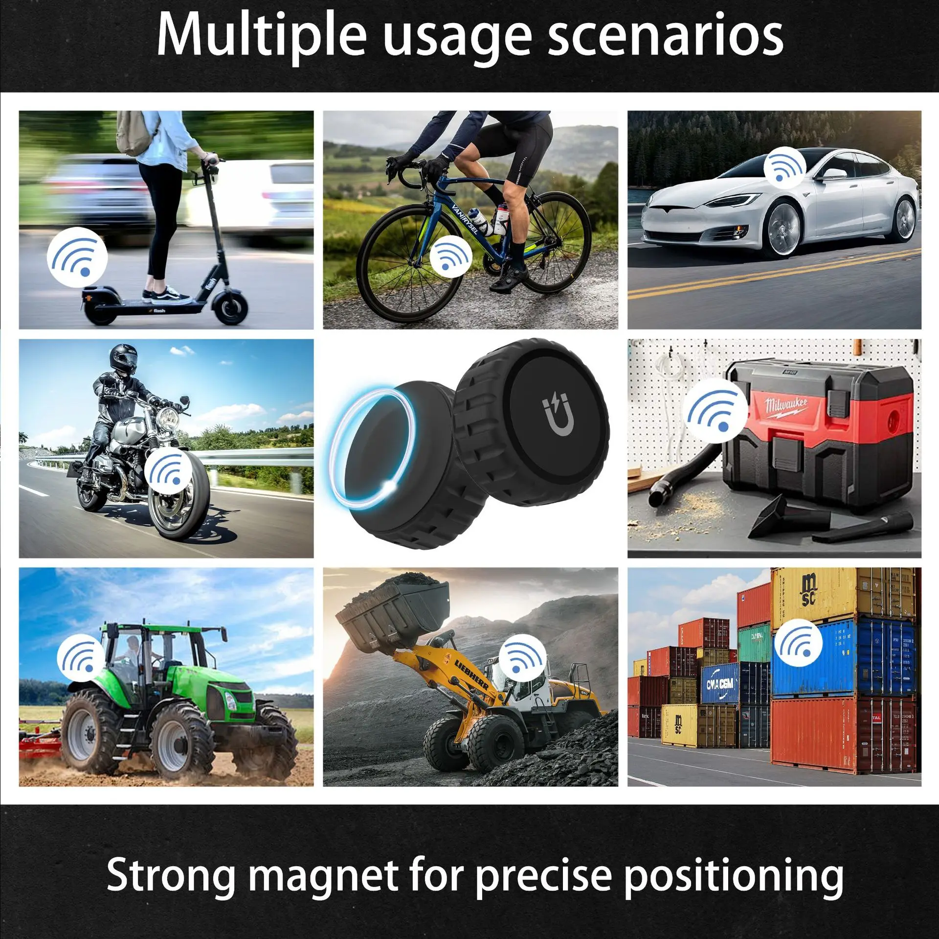 Enhanced Magnetic Waterproof Tracking Case for Versatile Use in Travel and Daily Adventures