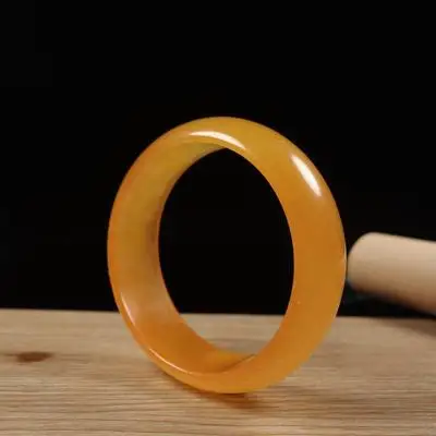 

Natural Yellow Agate Chalcedony 54mm-64mm Bracelet Elegant Princess Jewelry Best Gifts for Moms and Girlfriends
