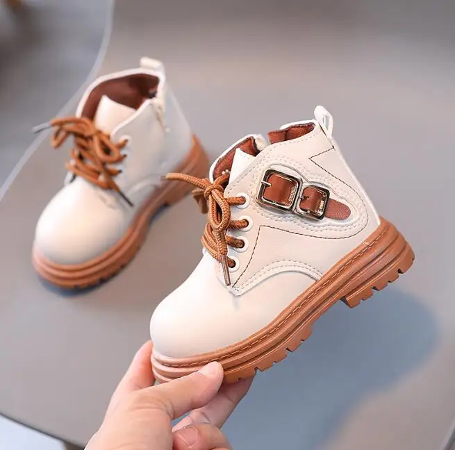 

Girls Fashion Boots 2022 Autumn Winter New Children Short Snow Boots Trend Cotton Warm Versatile Korean Boys Sport Shoes Sneaker