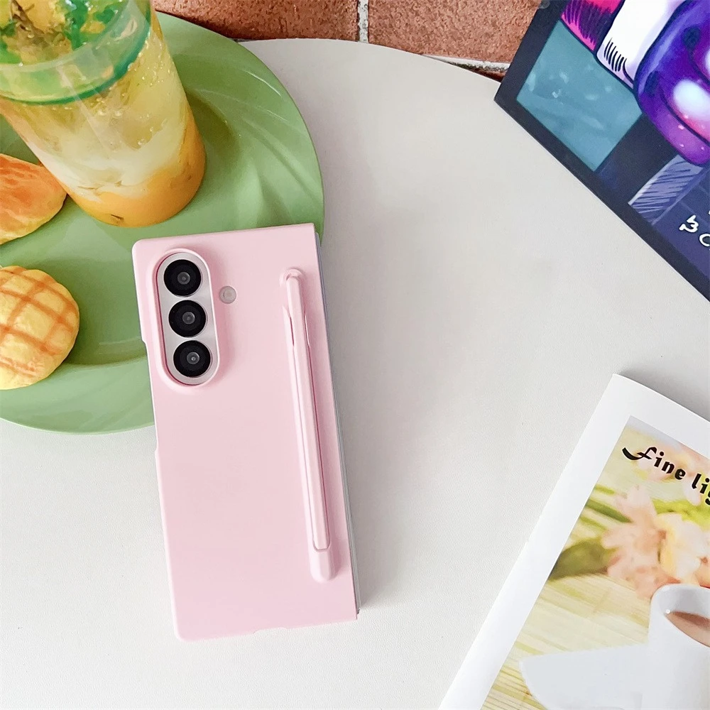 Matte Shockproof Phone Case with Pen Slot and S Pen Holder