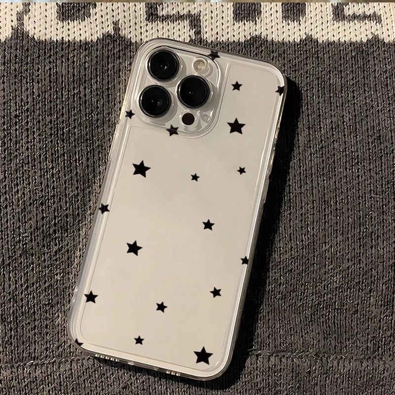 Korean Star Creative Clear Phone Case - Stylish and Transparent Cover