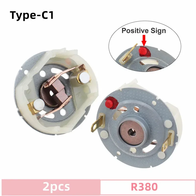 RS550 RS775 R380 DC Motor Carbon Brush Holder 2pcs for Electric Drill Electric Screwdriver Motor Tool Copper Brushes