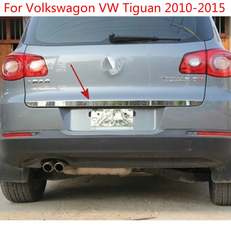 

High-quality stainless steel Rear Trunk Lid Cover Trim For Volkswagon VW Tiguan 2010 2011 2012 2013 2014 2015 Car-styling