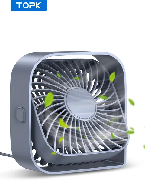 ELZO Ventola USB PC 2 In 1 Da 120mm - Ventilatore Con 3 Velocit&agrave; Per Laptop, TV Box, PS4, Router (Nero)