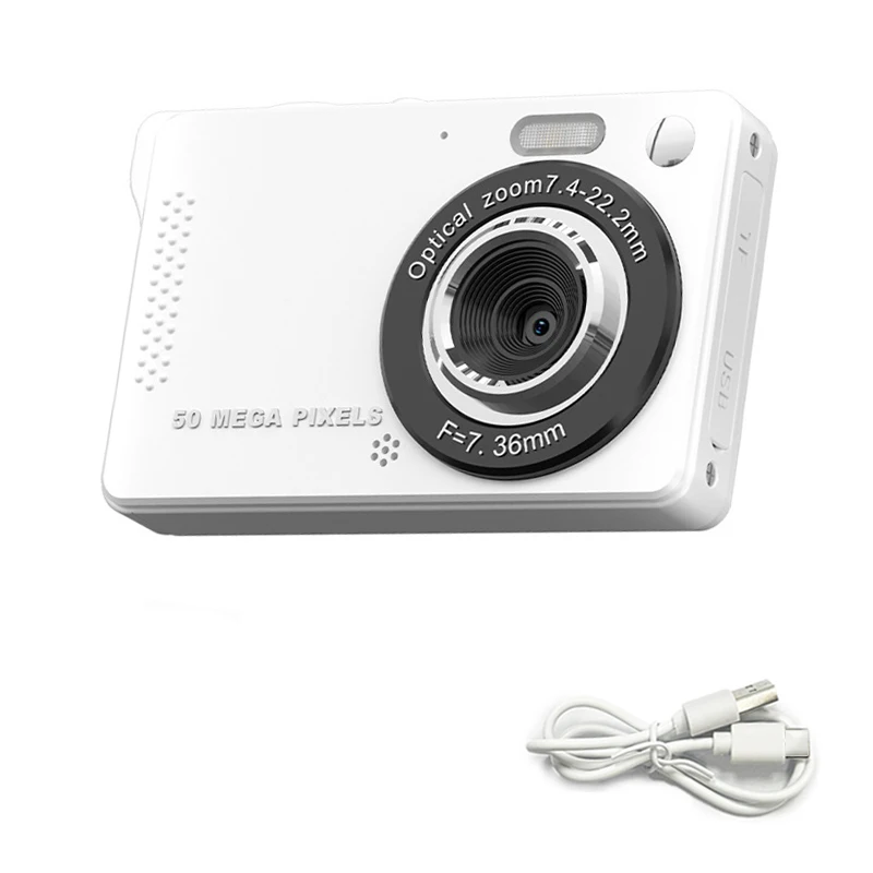 מצלמות דיגיטליות 4K 50 מגה פיקסל ניידות עם זום 16X, מסך LCD בגודל 2.8 אינץ' לצילום ווידאו