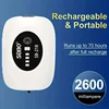 Rechargeable USB Fish Tank Air Pump 4800mAh Battery Silent Oxygen Pump with 1M Tube for Aquarium Outdoor Breeder Tanks Portable 4