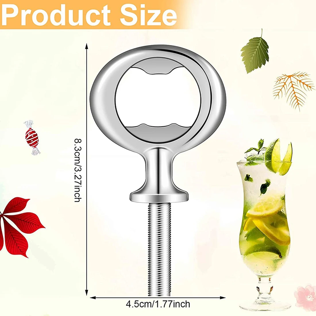 

15Pcs Christmas Bottle Opener Bottle Opener DIY Craft Beer Bottle Opener Blank Bottle Opener for Wood Turning Project,Et