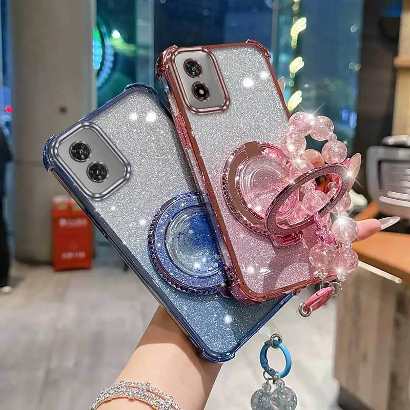 Versatile 3-Piece Phone Case Set with Lanyard & Circular Stand - Enhanced Comfort Design
