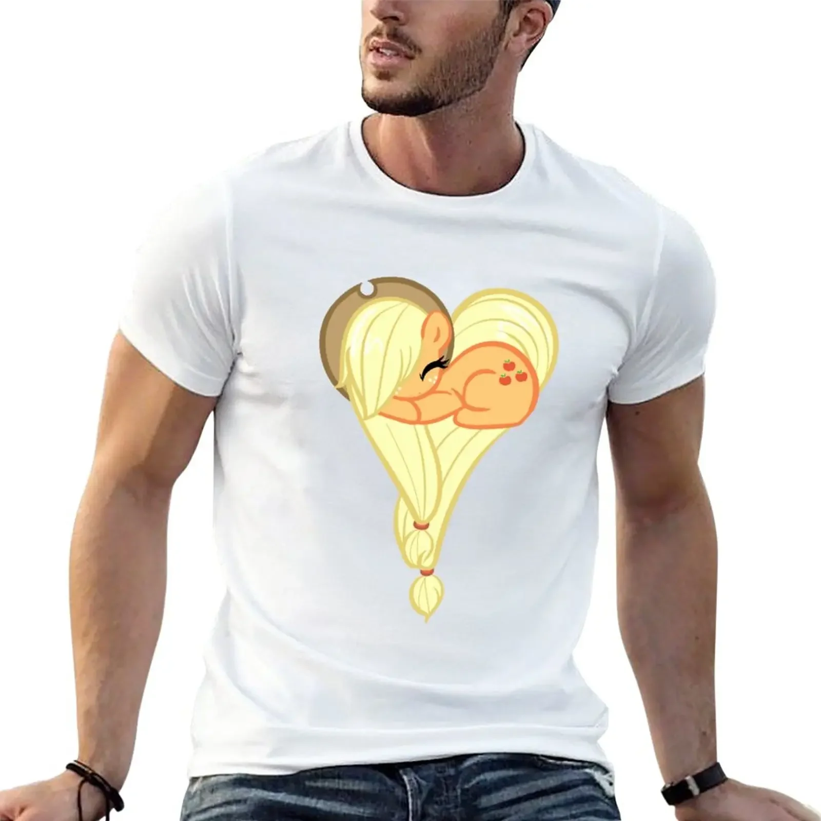 

Heart Of AppleJack T-Shirt boys animal print customs mens graphic t-shirts big and tall