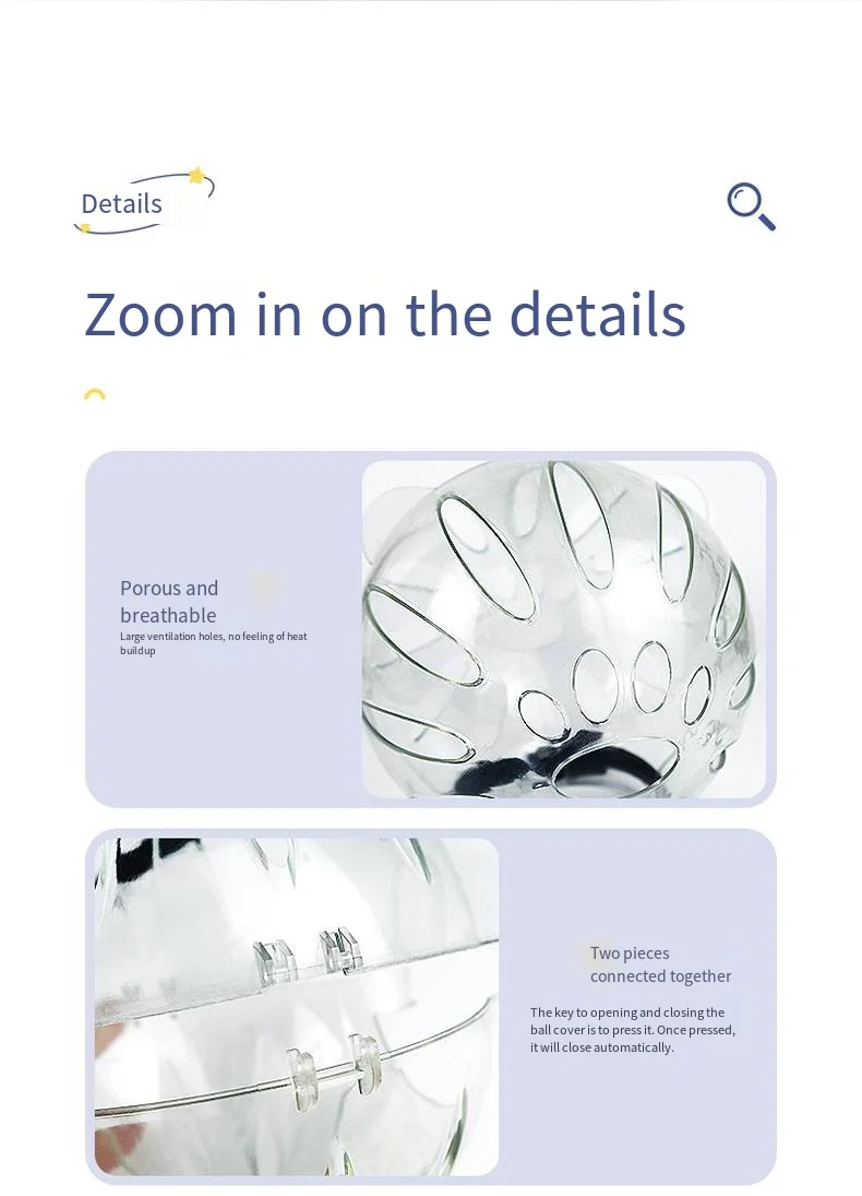 Detailed view of the Cat Space Headgear showing the porous, breathable ventilation holes and the two-piece hinge design that presses to lock automatically.