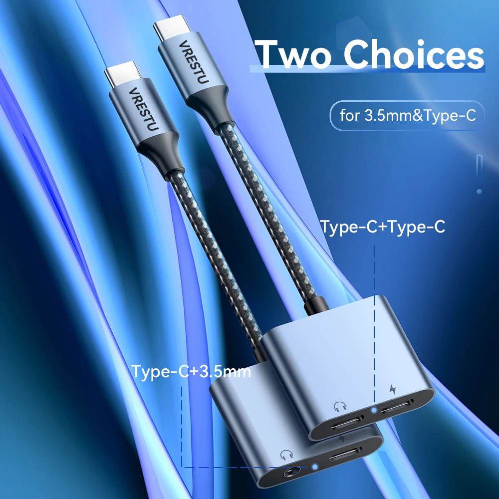 3A PD30W Fast Charge USB Type C to 3.5mm Jack Headphone Adapter DAC Chip USB C to for Samsung S24 iPad Pro Pixel 7 HTC U12