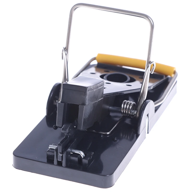 1PCS Reusable Practical Black Plastic Mice Trap Creative Mice Catching Catcher