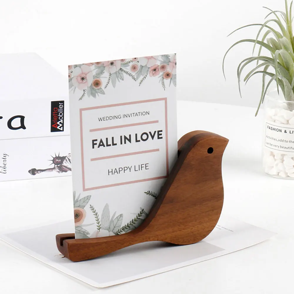Bird Business Card Case Business Card Holder Holder Cartoon Log Creative Gift Living Room Decoration