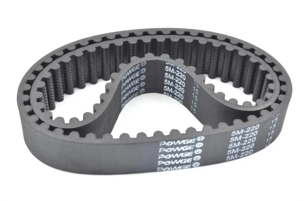Correia sincronizadora POWGE-borracha, HTD5M, Lp 120 150