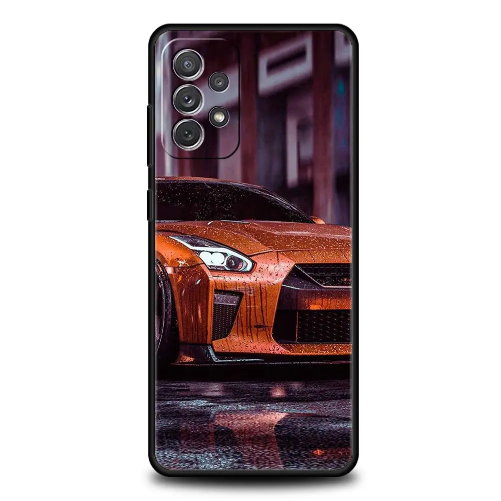 JDM Sport Car Design Phone Case - Blue and Red Duo Tone Cover