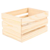Miniature Wooden Basket Model Small Wood Crate Mini Dollhouse Accessories Home Storage Baskets Mini Wicker Basket Mini Picnic 1