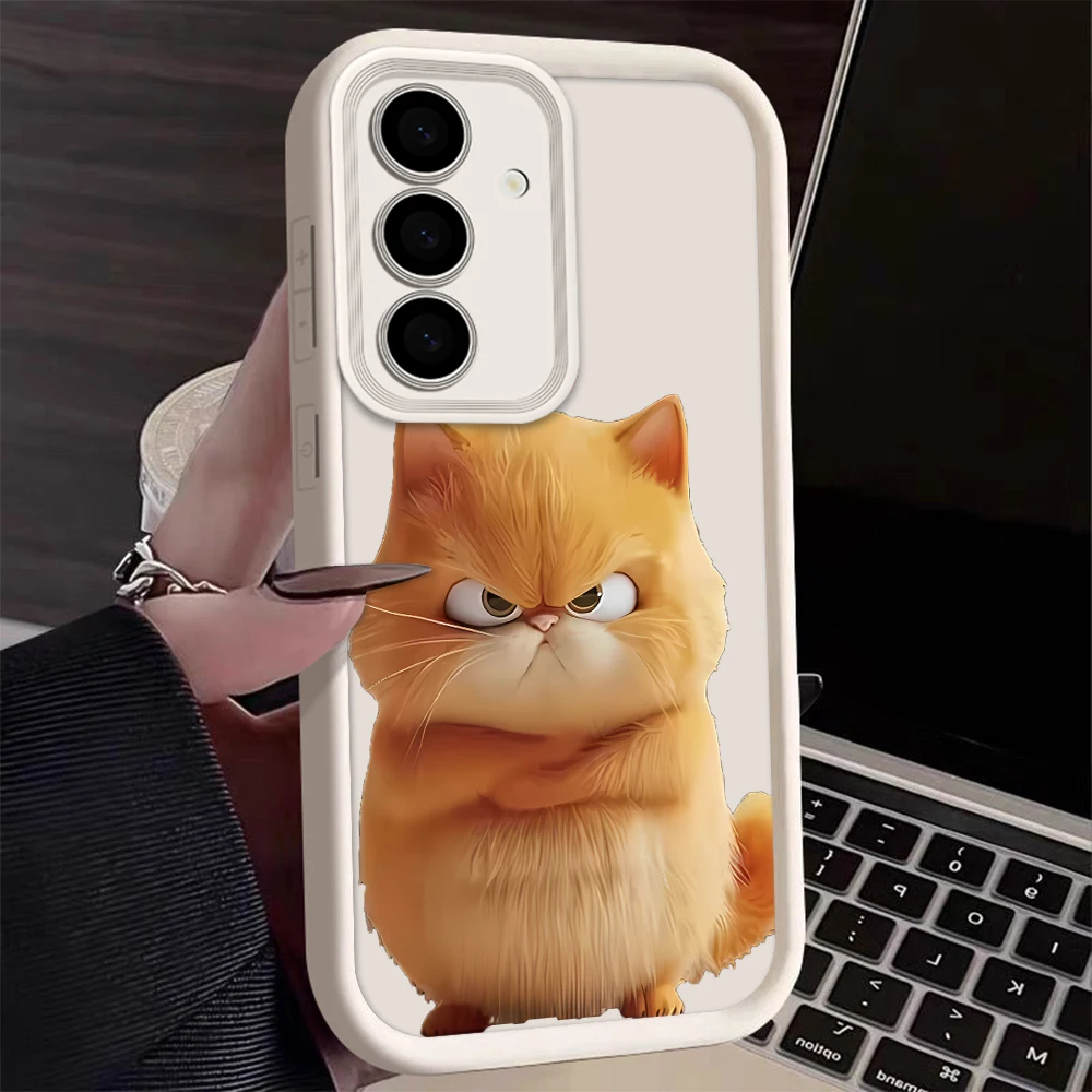 Vibrant Yellow Cat Phone Case with Ultra Lens Protection
