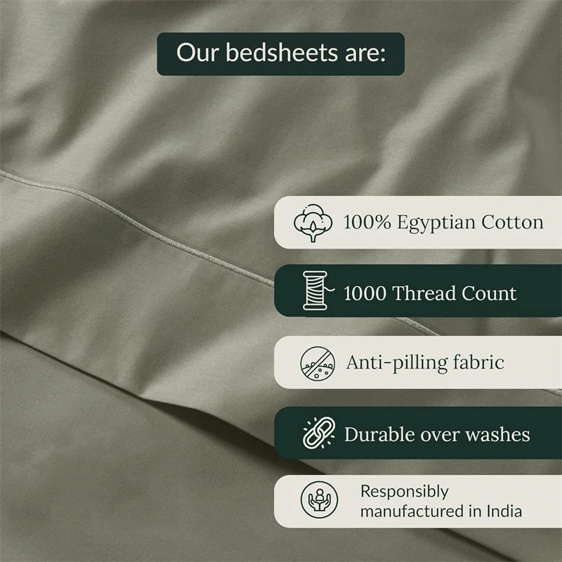Luxury 100% Egyptian Cotton Bed Sheets Set 1000TC Bedding Set 4/6 Pieces Flat Fitted
Sheet Pillowcase Double King Queen Size 4 Luxury 100% Egyptian Cotton Bed Sheets Set 1000TC Bedding Set 4/6 Pieces Flat Fitted
Sheet Pillowcase Double King Queen Size 4