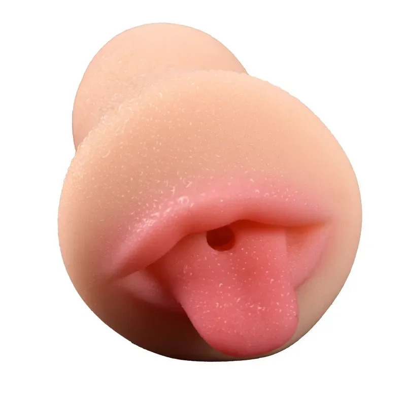 Male masturbator realistic deep throat vagina artificial pocket pussy blowjob cup