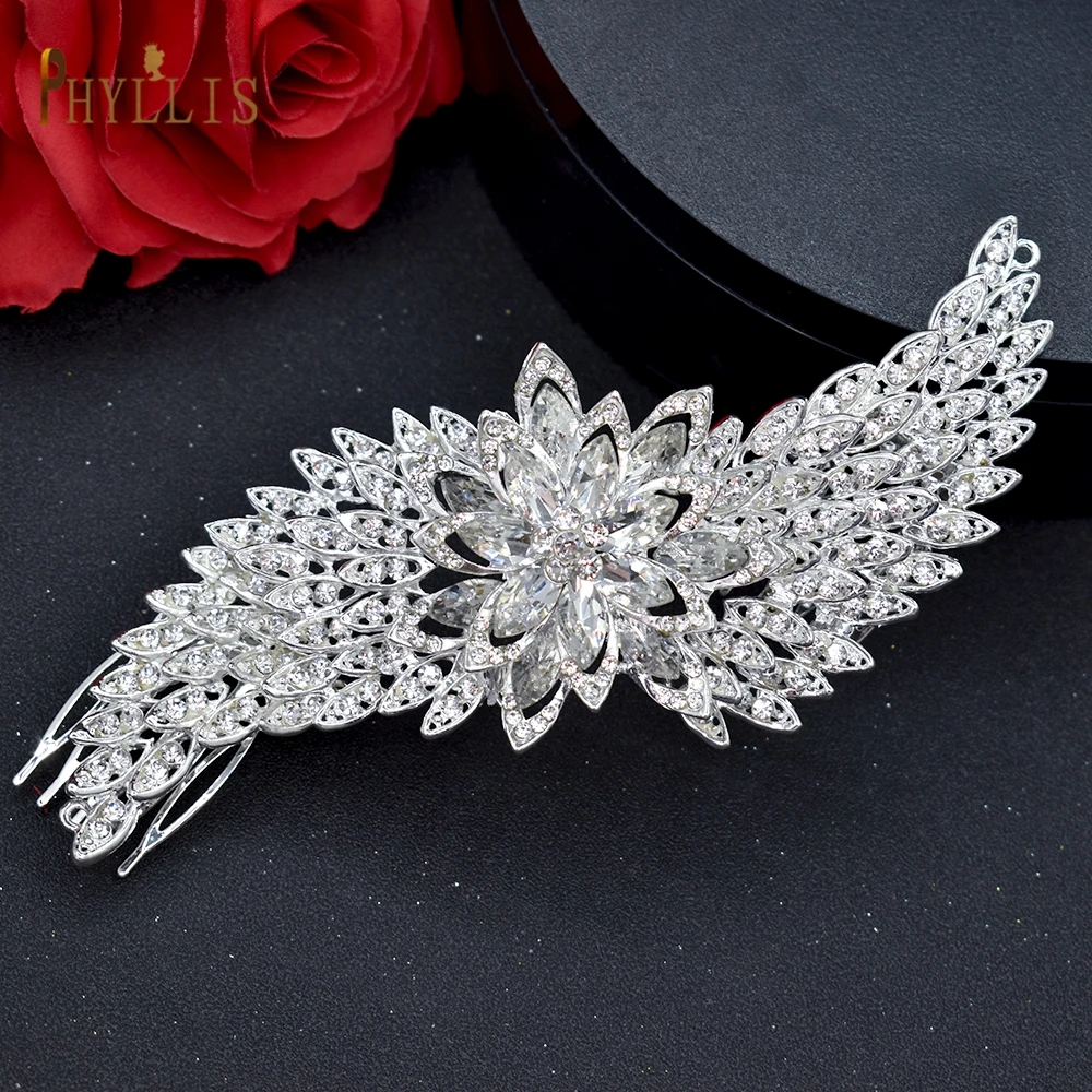 A409 Luxury Wedding Comb Rhinestone Headwear Bride Hair Jewelry Vintage Bridesmaid Hair Clips Bridal Tiara Women Headpieces hair comb jewelry accessories hair accessory hair clip hair headdress bridal headwear